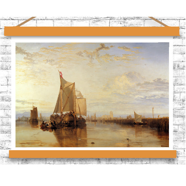 The Dort Packet-Boat from Rotterdam Becalmed by J.M.W. Turner - Buy Print Only or Mounted with Choice of Accent Color