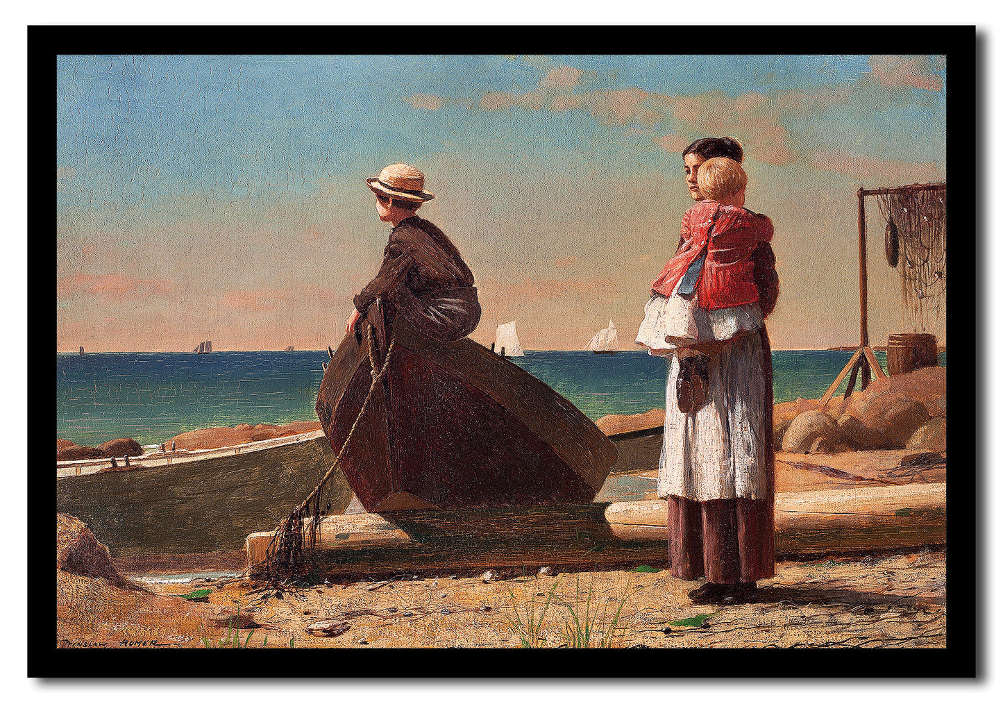 Eagle Head, Manchester, Massachusetts (High Tide) (1870) by Winslow Homer