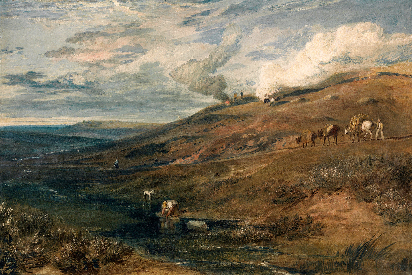 Dartmoor by J.M.W. Turner - Buy Print Only or Mounted with Choice of Accent Color (Copy)