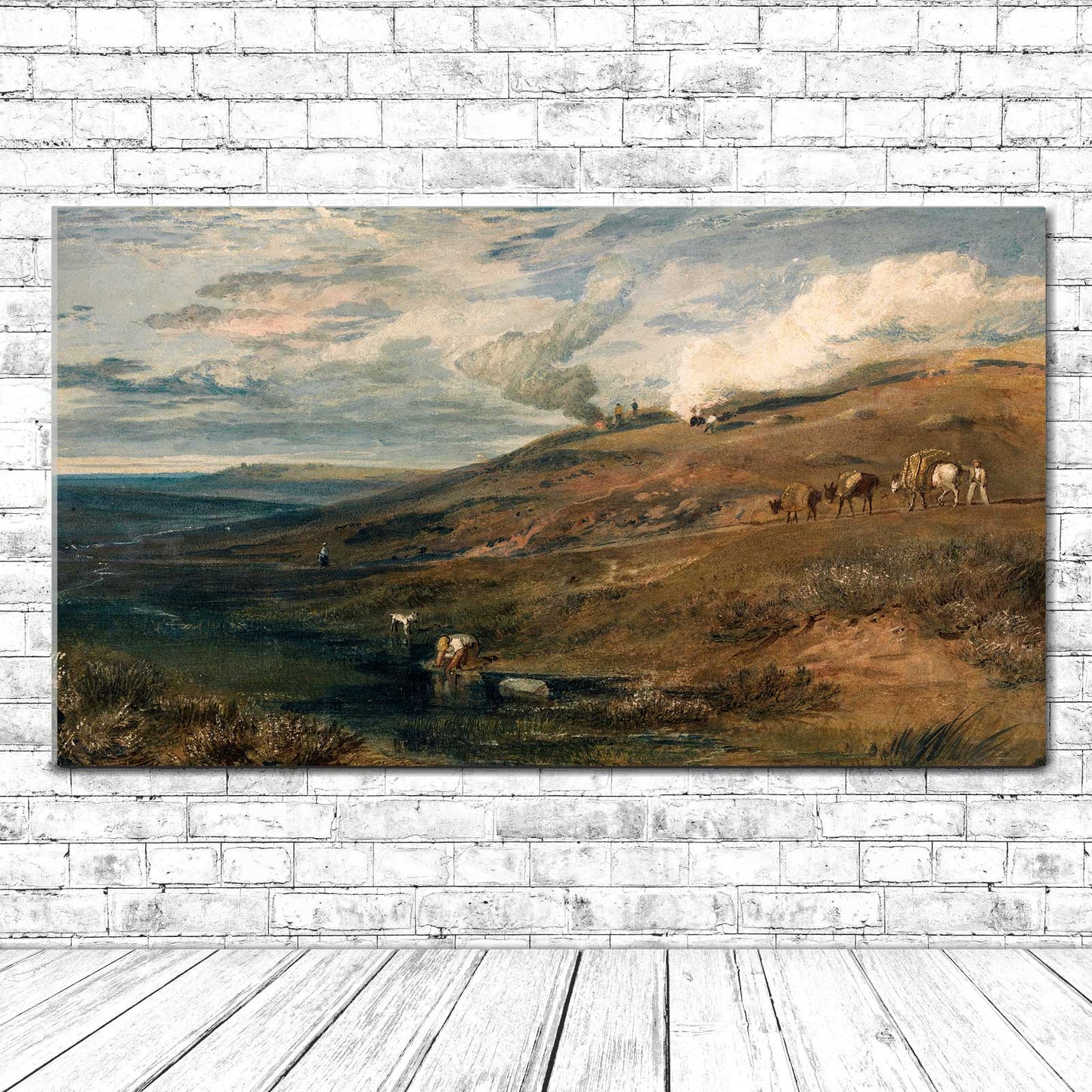 Dartmoor by J.M.W. Turner - Buy Print Only or Mounted with Choice of Accent Color (Copy)
