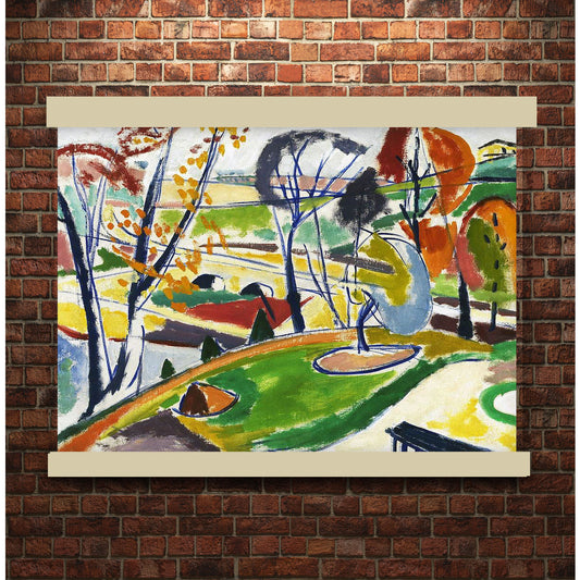Décor Plat (1915) by Henry Sayen | Hanging Canvas Art | Choice of Board Colors