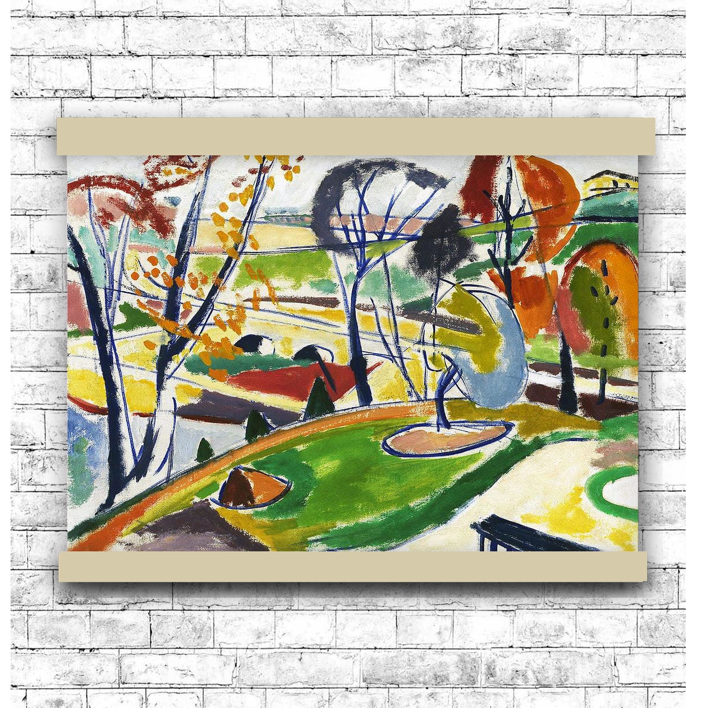 Décor Plat (1915) by Henry Sayen | Hanging Canvas Art | Choice of Board Colors