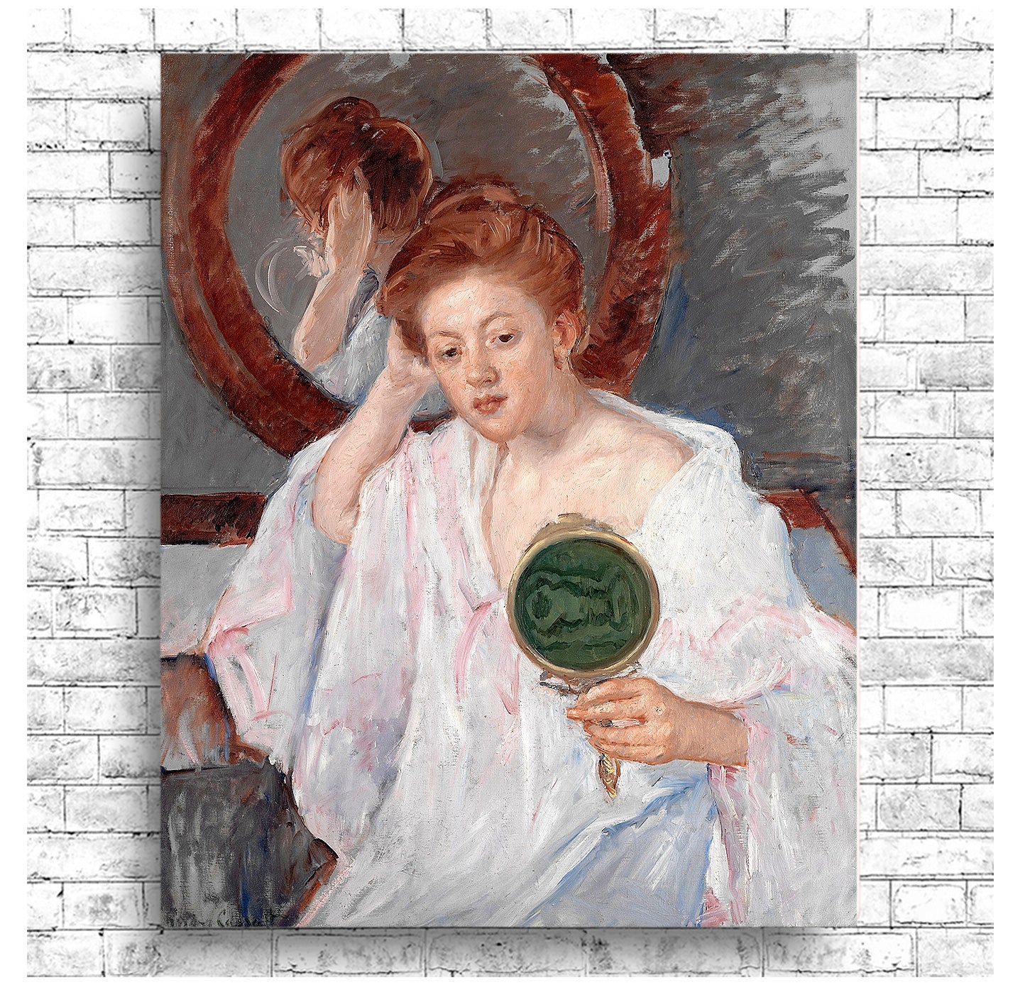 Denise at Her Dressing Table (ca. 1908–1909) by Mary Cassatt