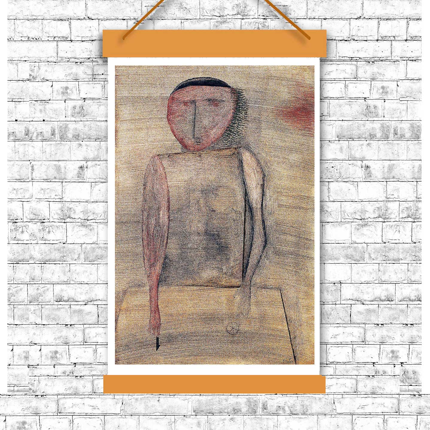 Doctor (1930) by Paul Klee - Buy Print Only or Mounted with Choice of Accent Color