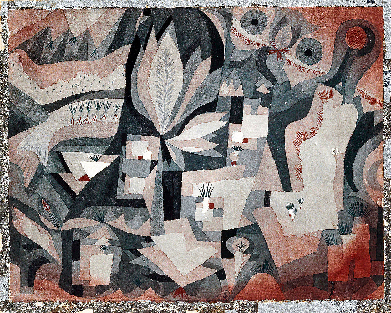 Dry cooler garden (1921) by Paul Klee - Buy Print Only or Mounted with Choice of Accent Color