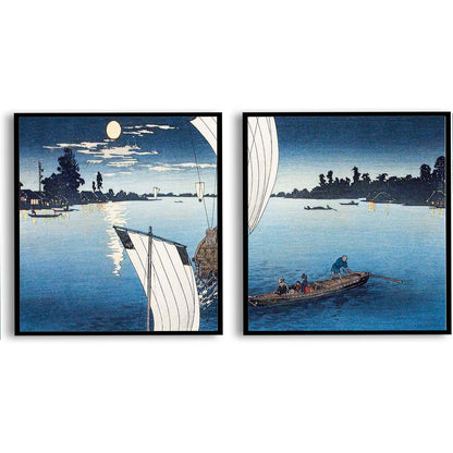 Edo River (1923) by Hiroaki Takahashi  | Choose Style | Size & Trim Color