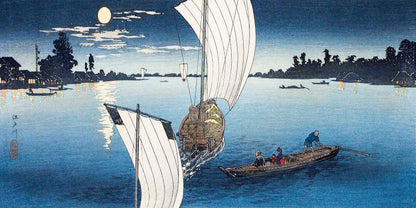 Edo River (1923) by Hiroaki Takahashi