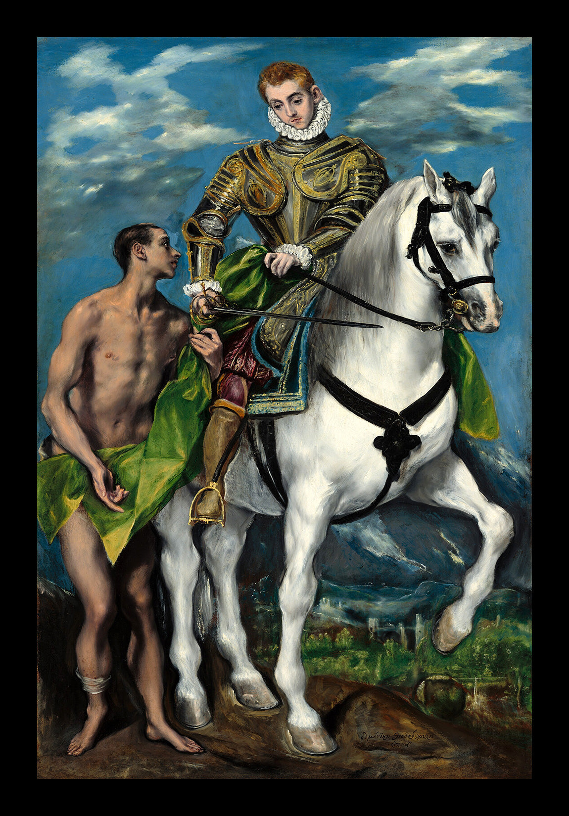 La obra representa a Jesucristo cargando by El Greco