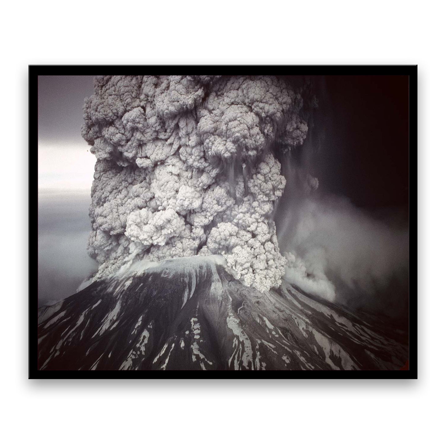 Mount St. Helens Eruption  | Choose Style | Size & Trim Color