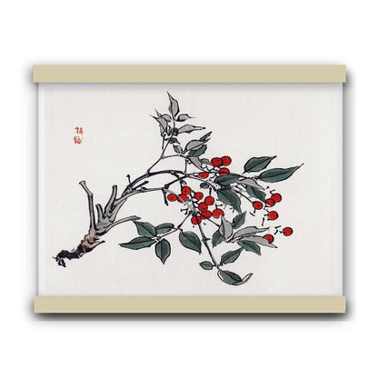 Firethorns by Kōno Bairei (1913) | Hanging Canvas Art | Choice of Board Colors