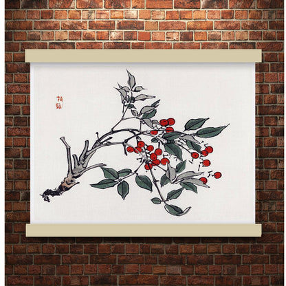 Firethorns by Kōno Bairei (1913) | Hanging Canvas Art | Choice of Board Colors