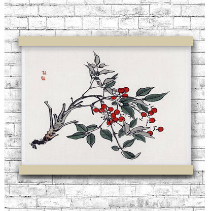 Firethorns by Kōno Bairei (1913) | Hanging Canvas Art | Choice of Board Colors