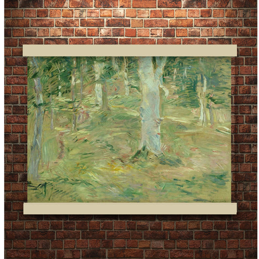 Forêt de Compiègne by Berthe Morisot | Hanging Canvas Art | Choice of Board Colors