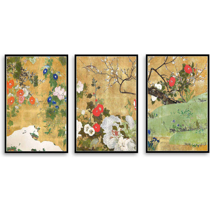 Flowers of the four seasons Satio Ippo  | Choose Style | Size & Trim Color