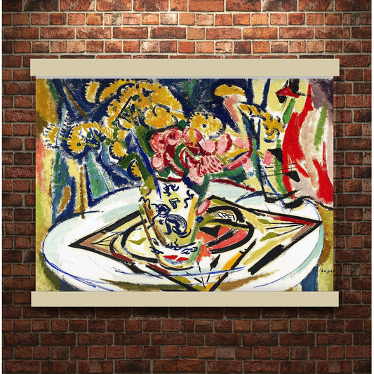 Flowers (1915) by Henry Sayen | Hanging Canvas Art | Choice of Board Colors