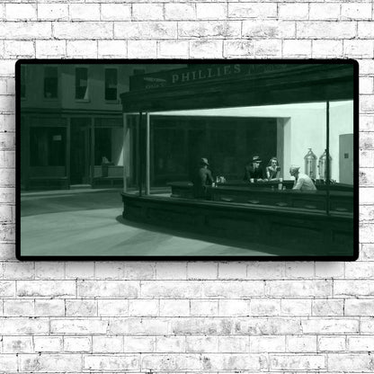 Nighthawks (1942) by Edward Hopper - Through Filters