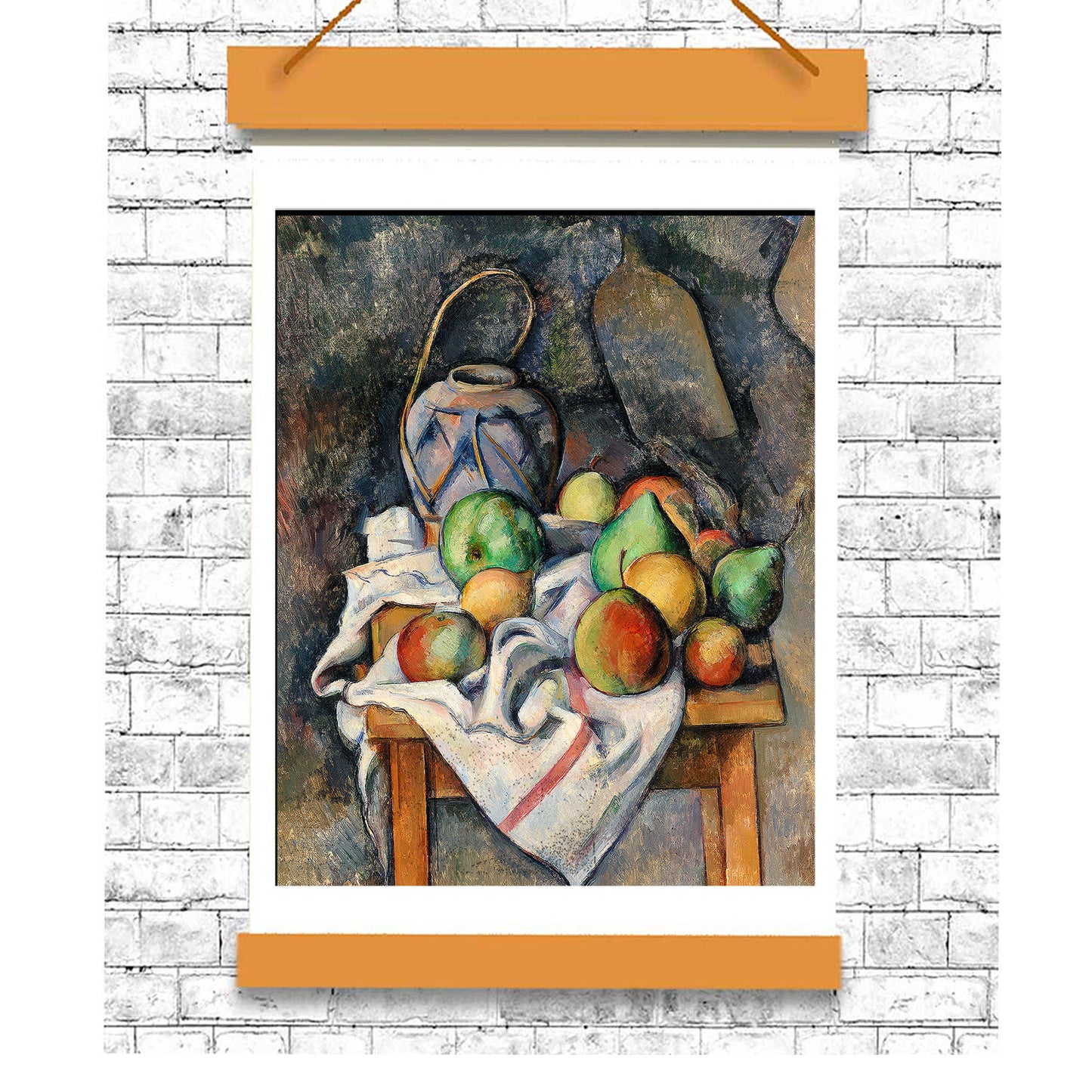 Ginger Jar by Paul Cezanne - Buy Print Only or Mounted with Choice of Accent Color