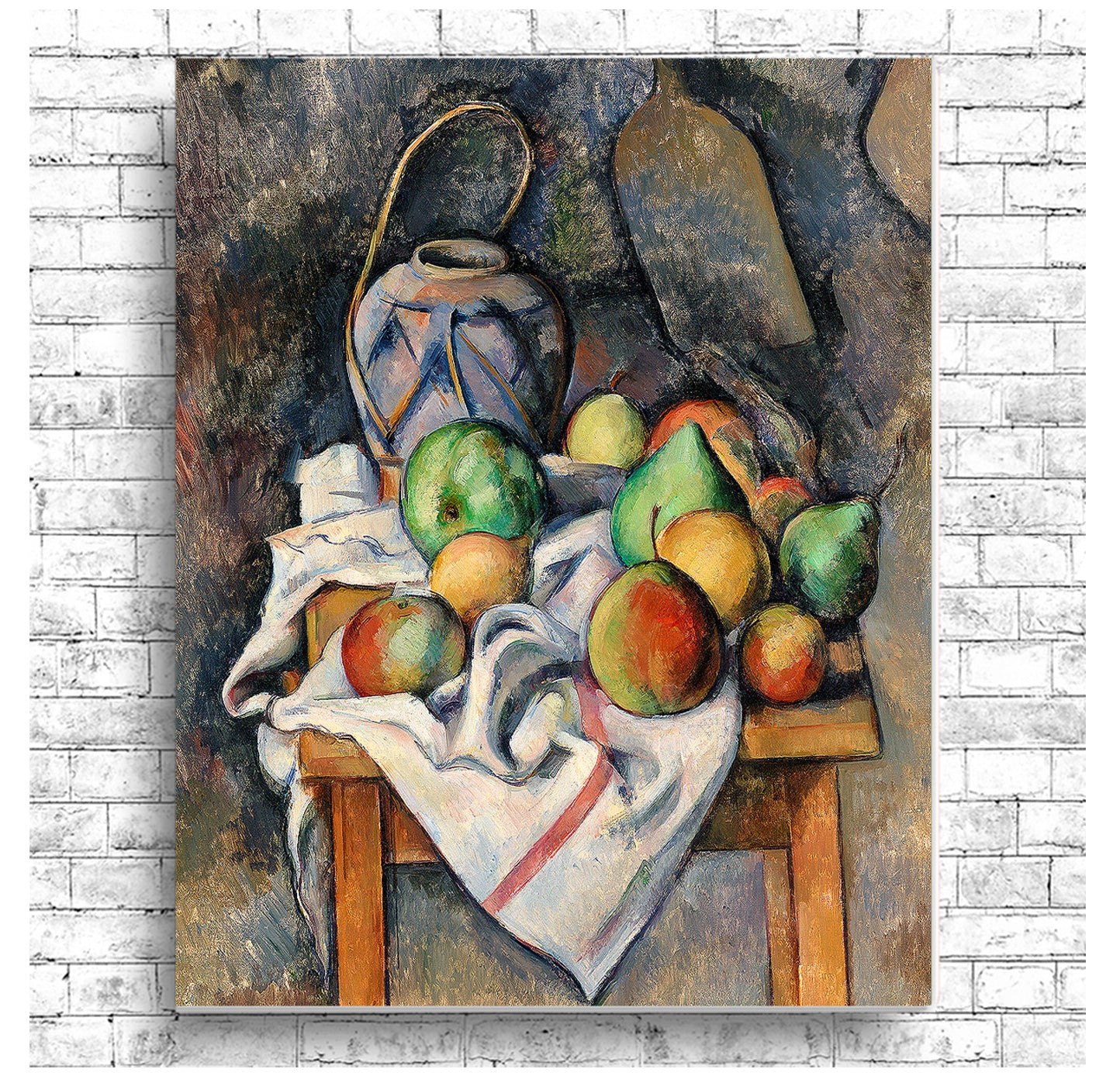 Ginger Jar by Paul Cezanne - Buy Print Only or Mounted with Choice of Accent Color