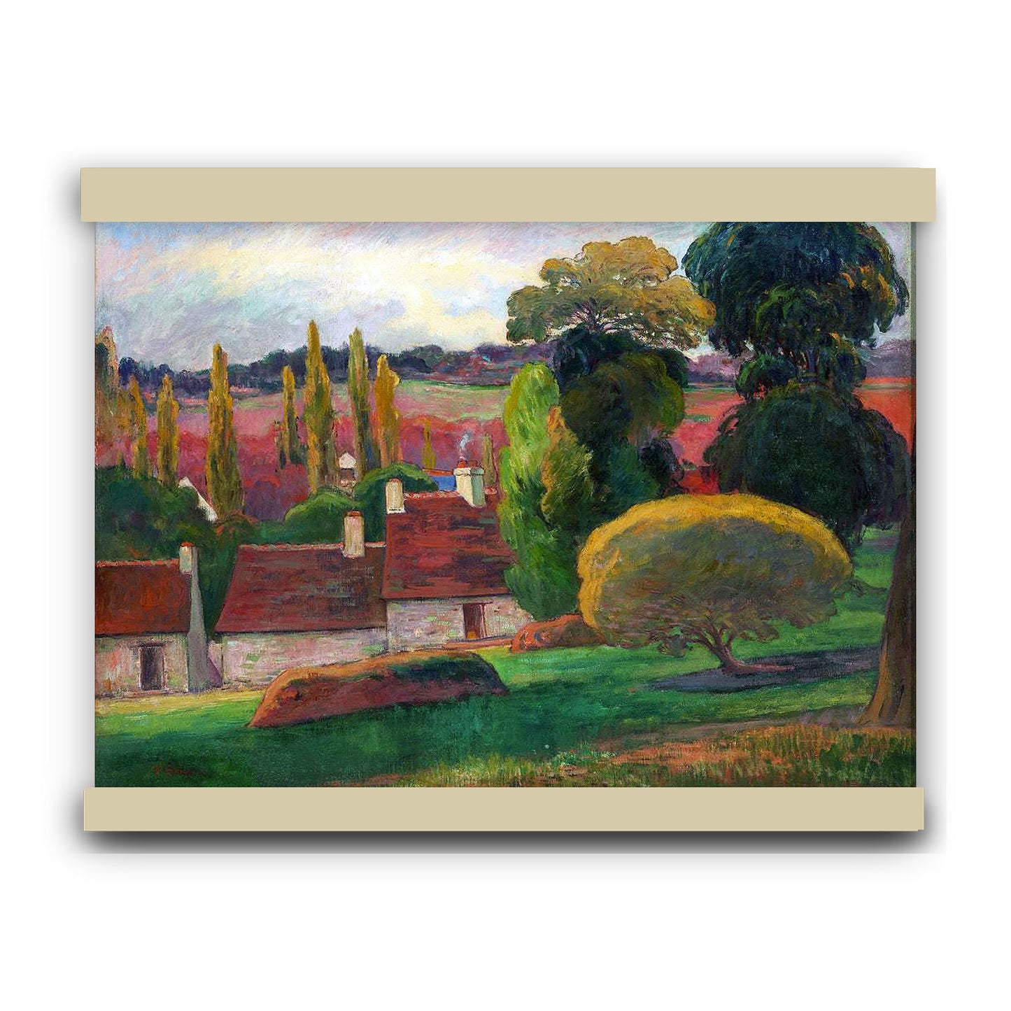 A Farm in Brittany (ca. 1894) by Paul Gauguin