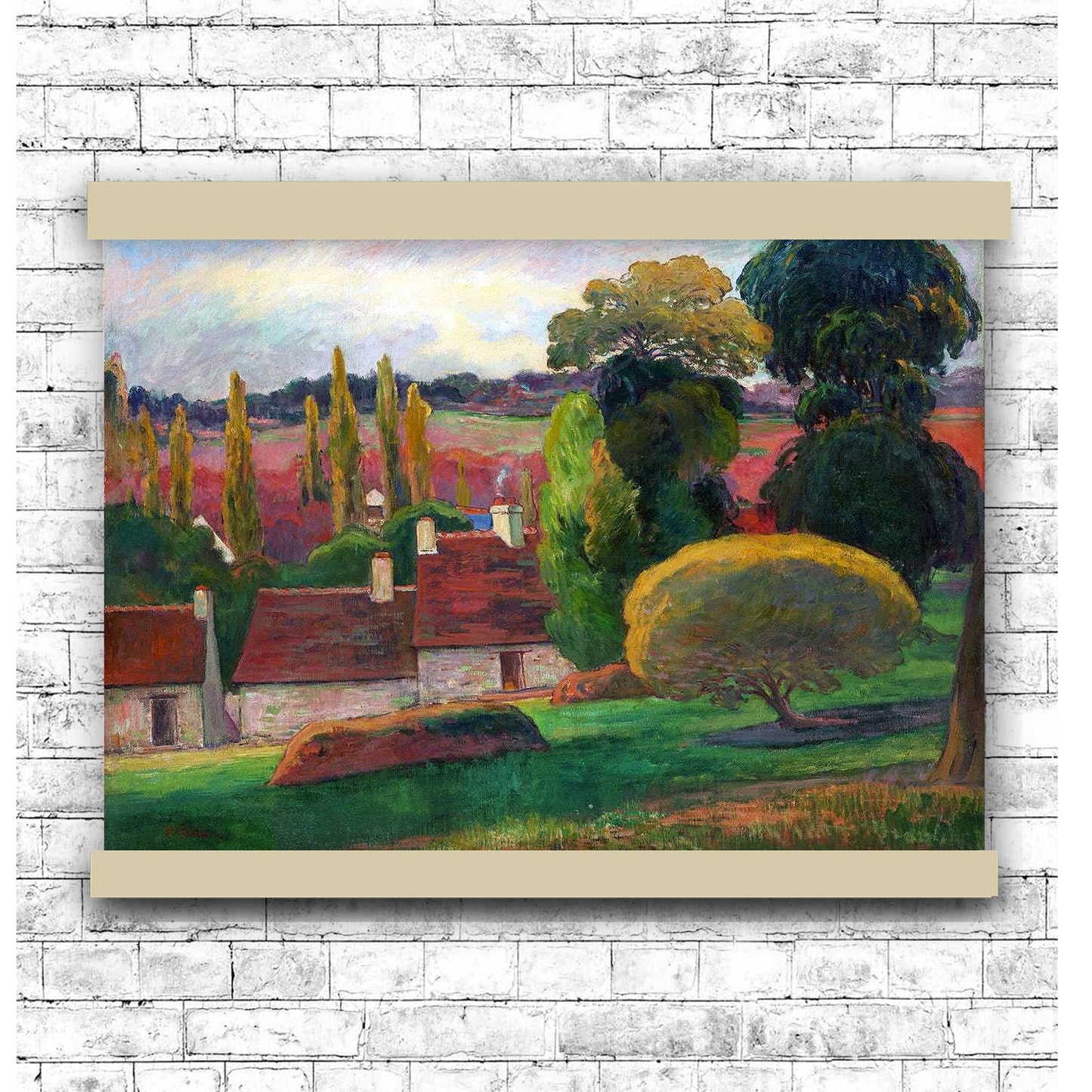 A Farm in Brittany (ca. 1894) by Paul Gauguin
