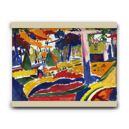 Garden (ca.1915) by Henry Sayen | Hanging Canvas Art | Choice of Board Colors