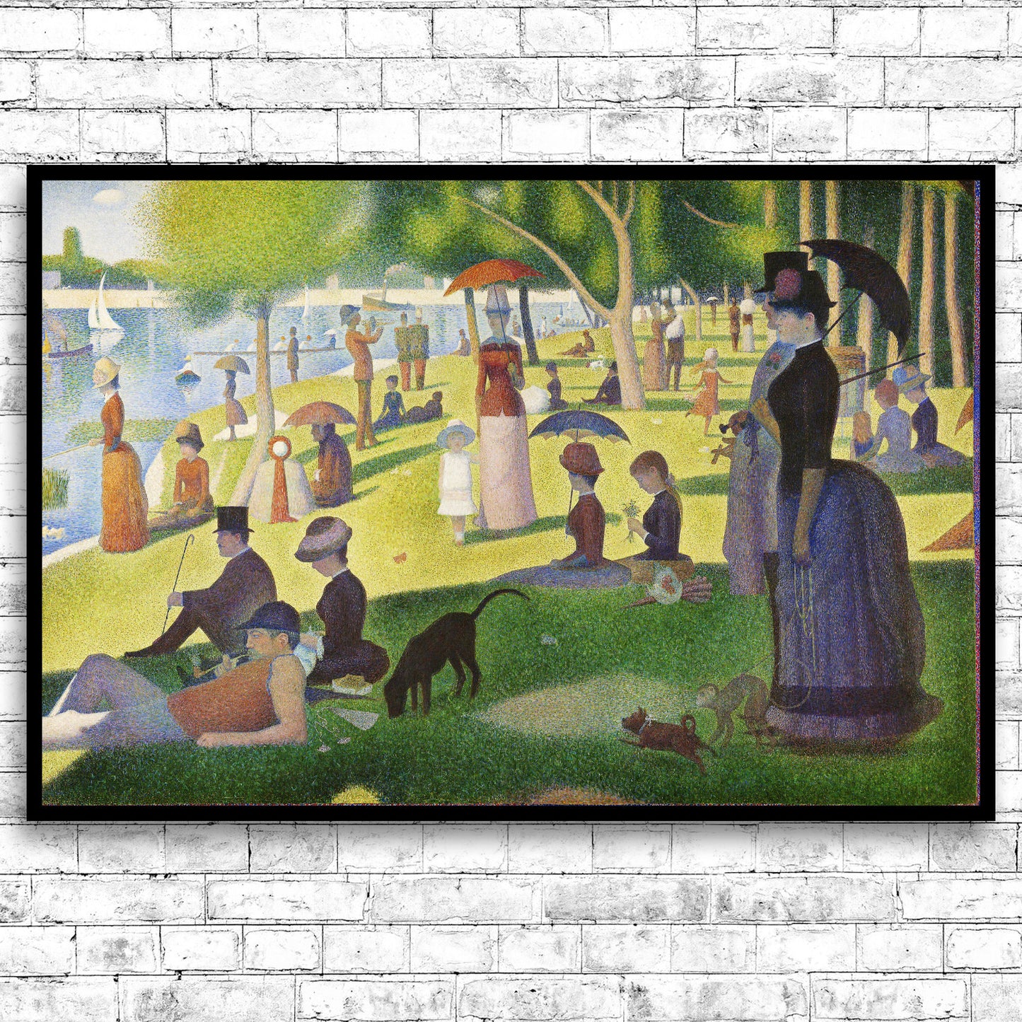 ZZ-Study For a Sunday on La Grande Jatte (1884) by Georges Seurat - Through Filters