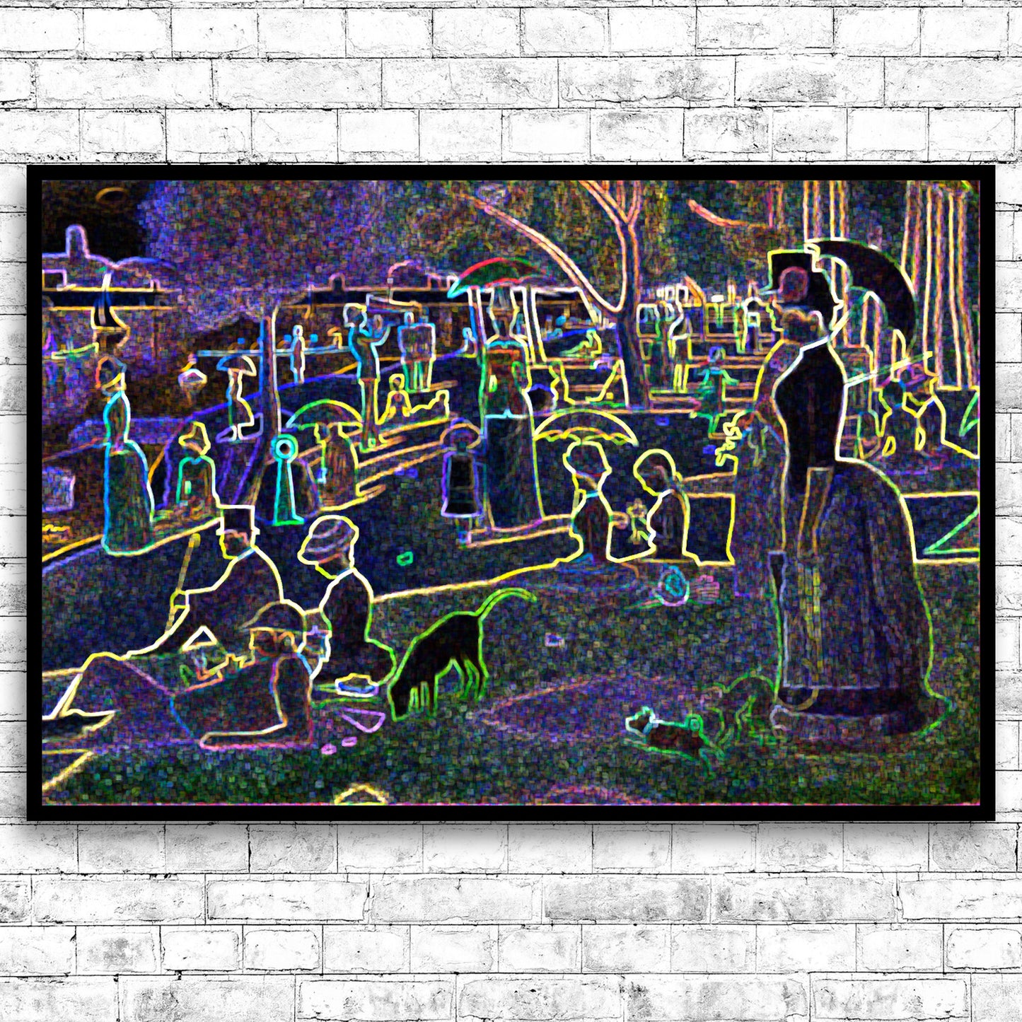 ZZ-Study For a Sunday on La Grande Jatte (1884) by Georges Seurat - Through Filters