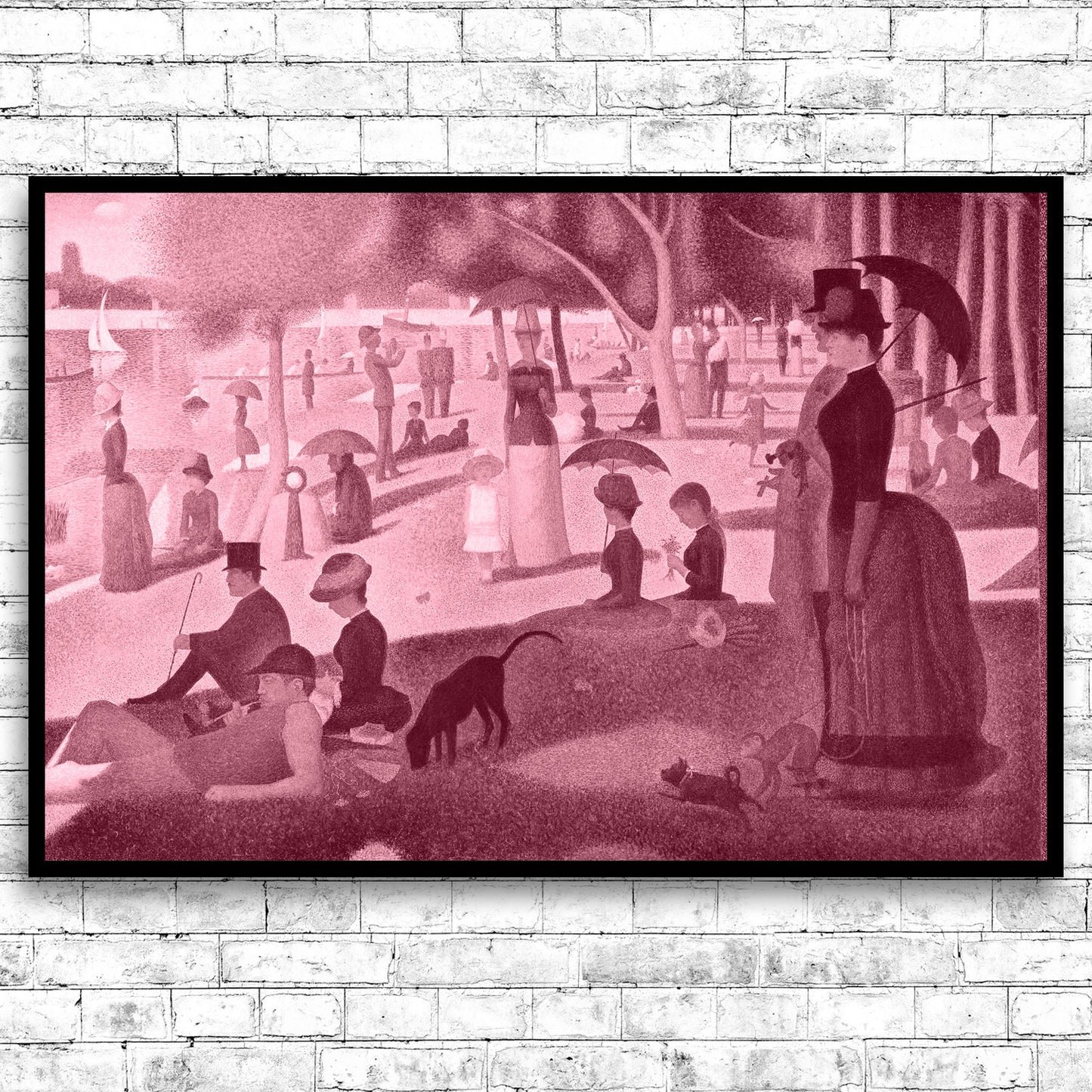 ZZ-Study For a Sunday on La Grande Jatte (1884) by Georges Seurat - Through Filters