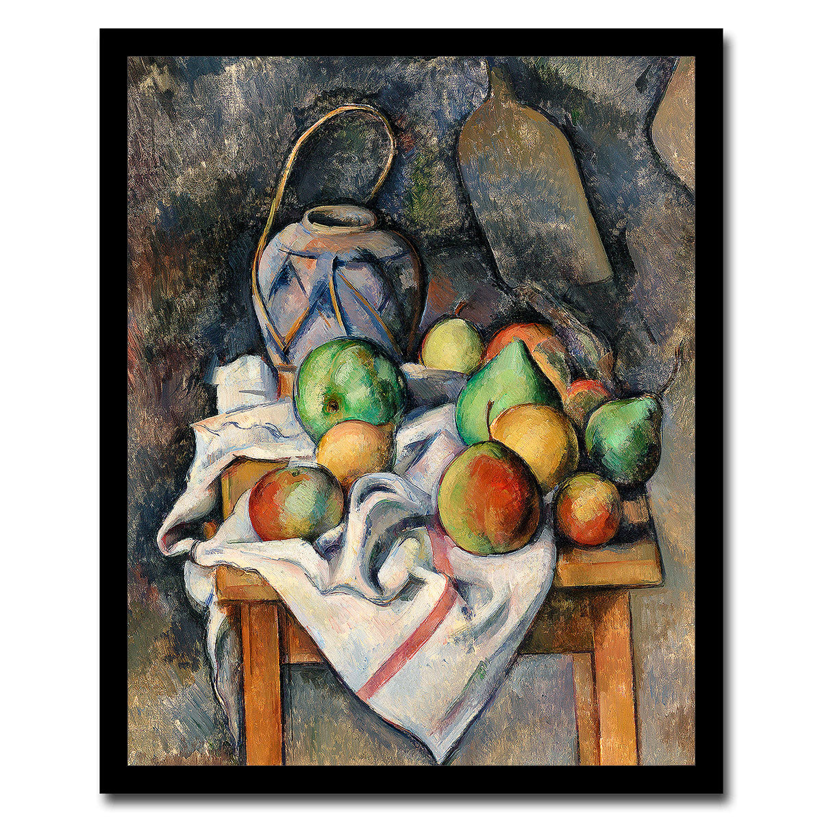 Ginger Jar by Paul Cezanne - Buy Print Only or Mounted with Choice of Accent Color