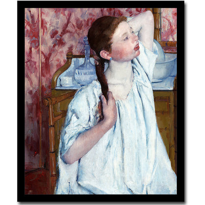 Girl Arranging Her Hair (1886) by Mary Cassatt