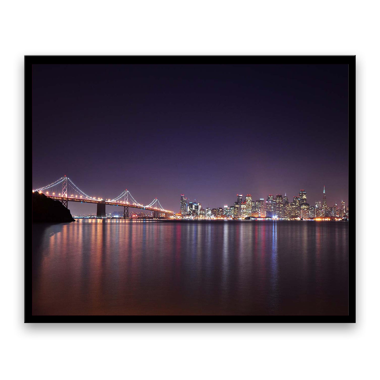 Golden Gate Bridge at Night  | Choose Style | Size & Trim Color