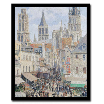 Grocery Street, Rouen (1898) by Camile Pissarro