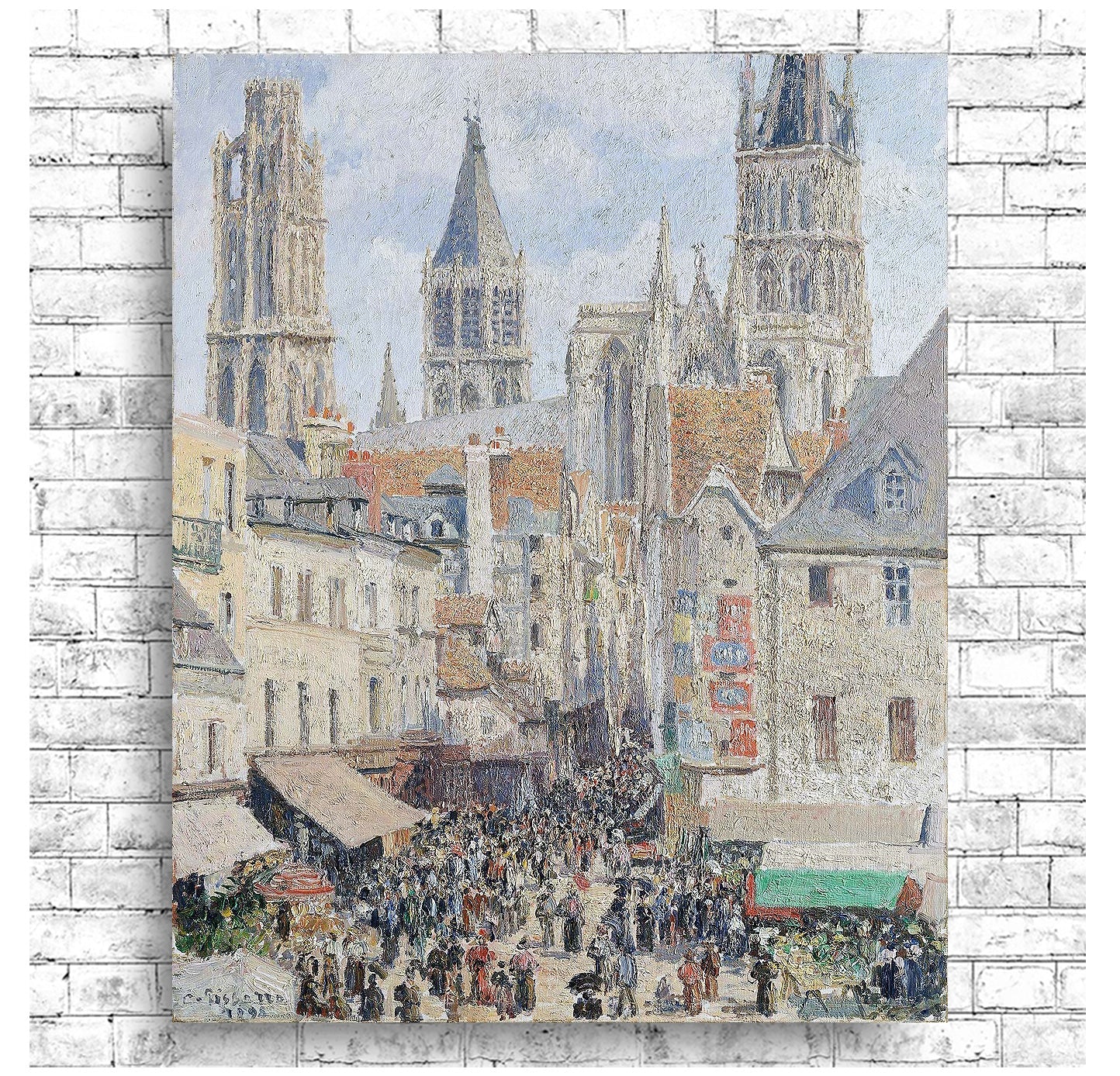 Grocery Street, Rouen (1898) by Camile Pissarro