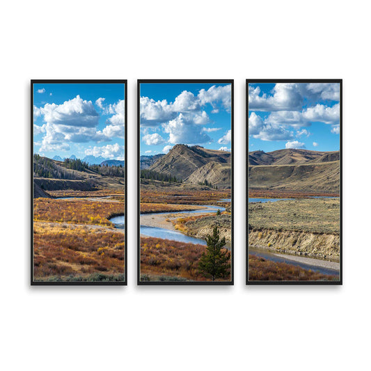 Gros Ventre Valley| Multi-Paneled Prints | Choose Number of Panels| Total Size & Accent Color