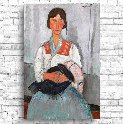 Gypsy Woman with Baby by Amedeo Modiglian