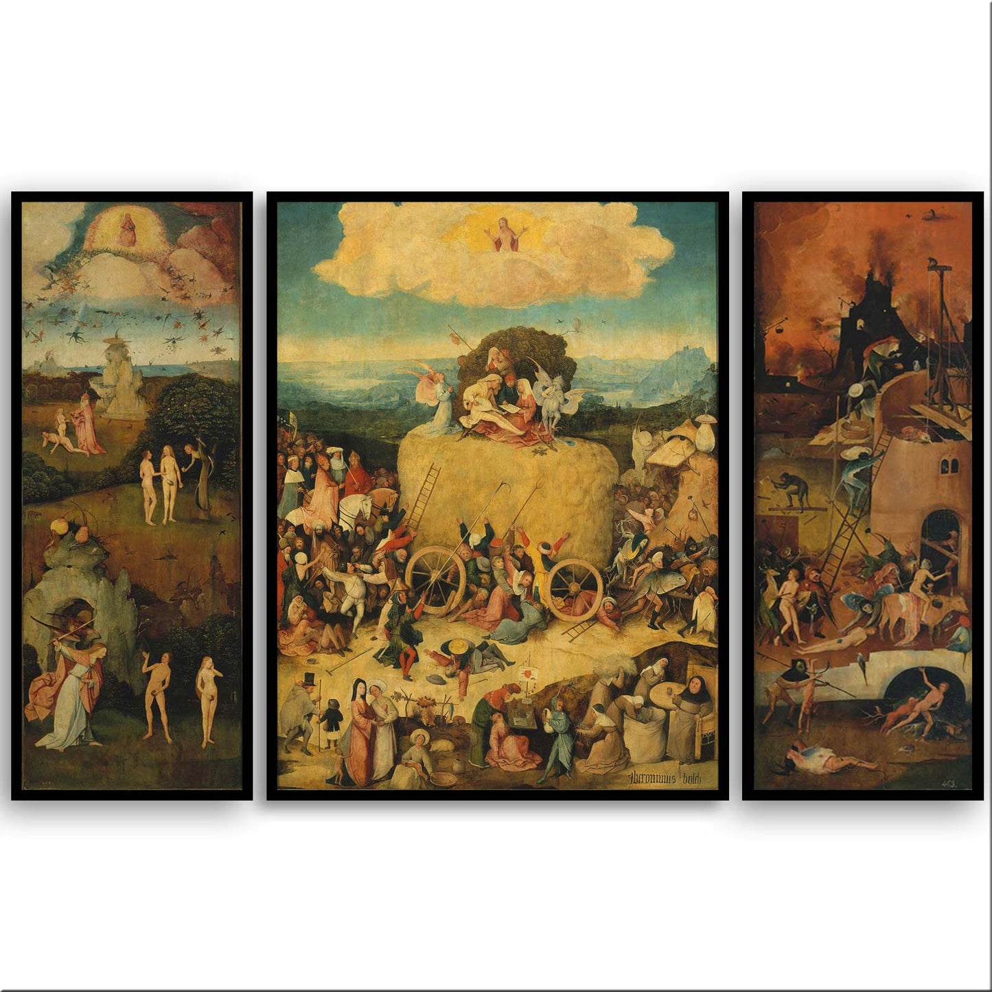Haywain by Hieronymus Bosch  | Choose Style | Size & Trim Color
