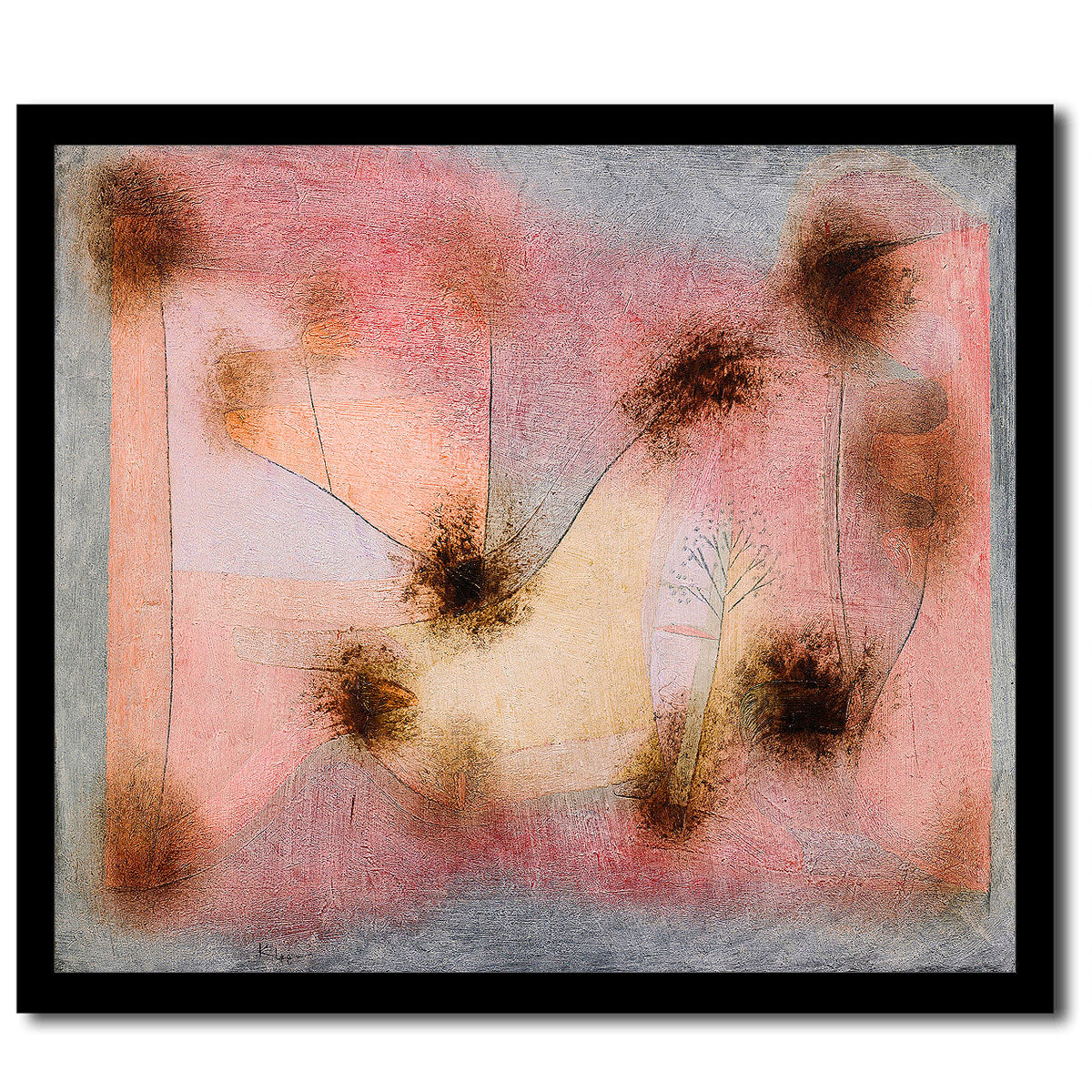 Hardy Plants (1934) by Paul Klee - Buy Print Only or Mounted with Choice of Accent Color (Copy)