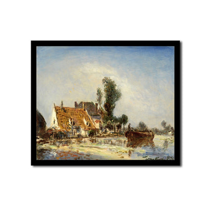 Rue Censier, Paris by Johan Jongkind- Buy Print Only or Mounted with Choice of Accent Color