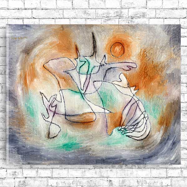 Howling Dog (1928) by Paul Klee - Buy Print Only or Mounted with Choice of Accent Color