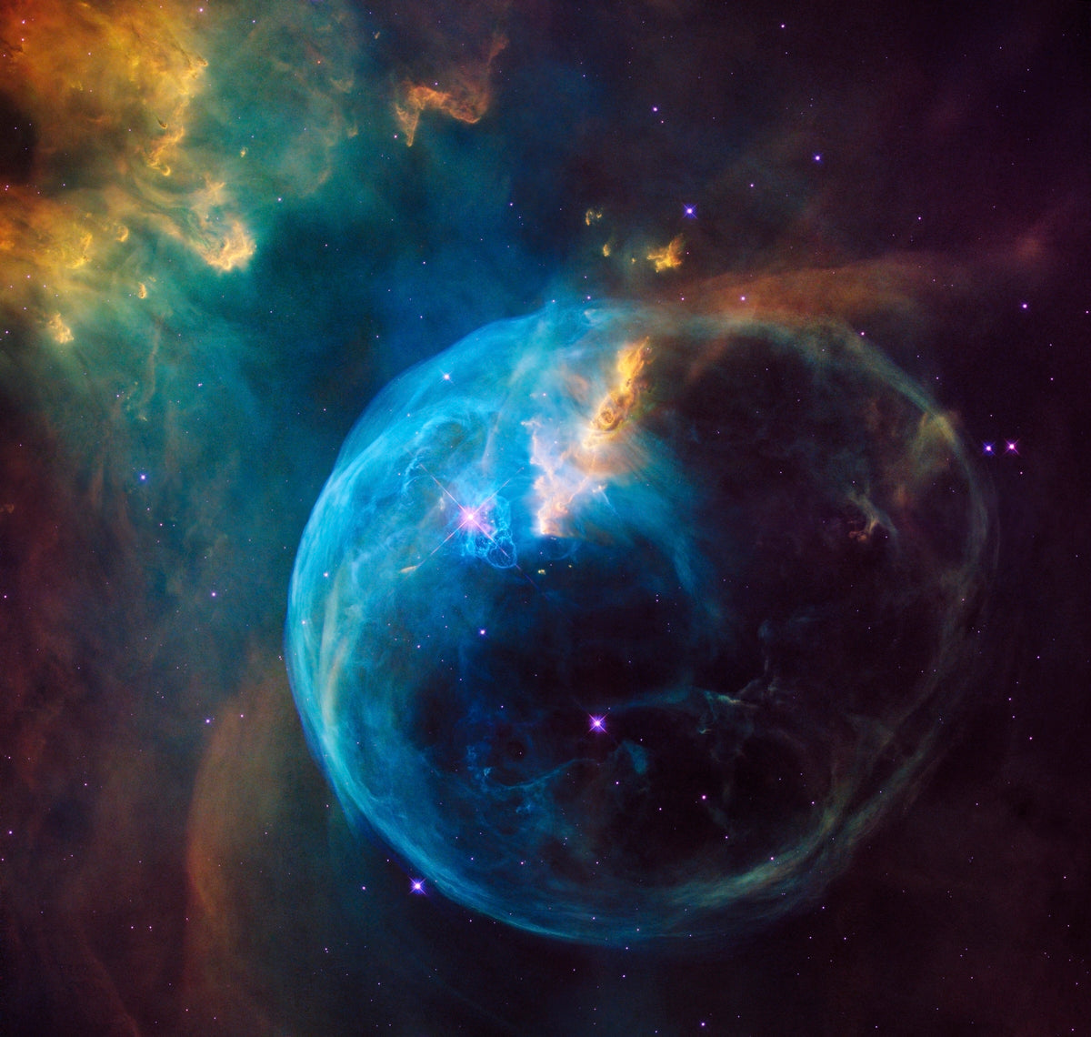 Hubble image of the Bubble Nebula, or NGC 7635