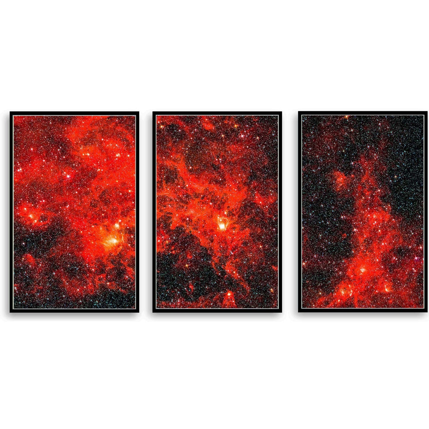 Bright Red Nebula  | Choose Style | Size & Trim Color