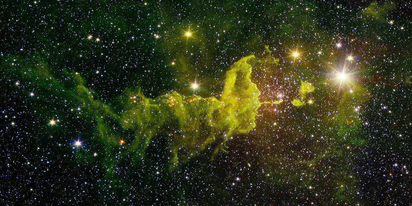Fantastic Green Nebula  | Choose Style | Size & Trim Color