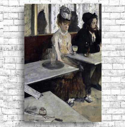 In a Cafe by Edgar Degas