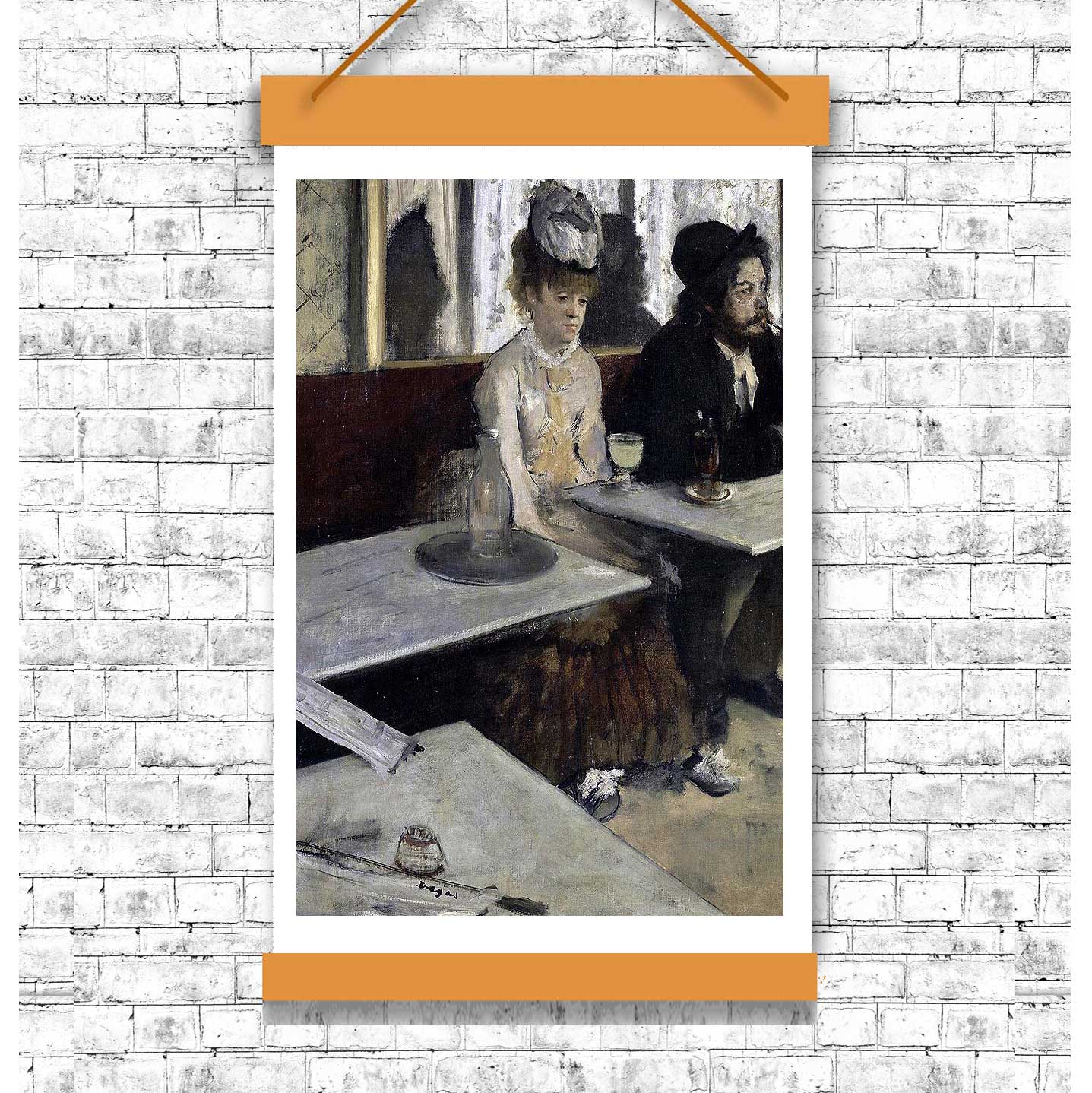 In a Cafe by Edgar Degas