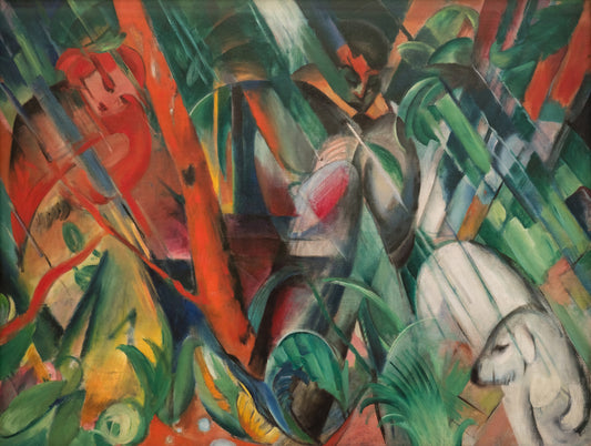 In the rain by Franz Marc