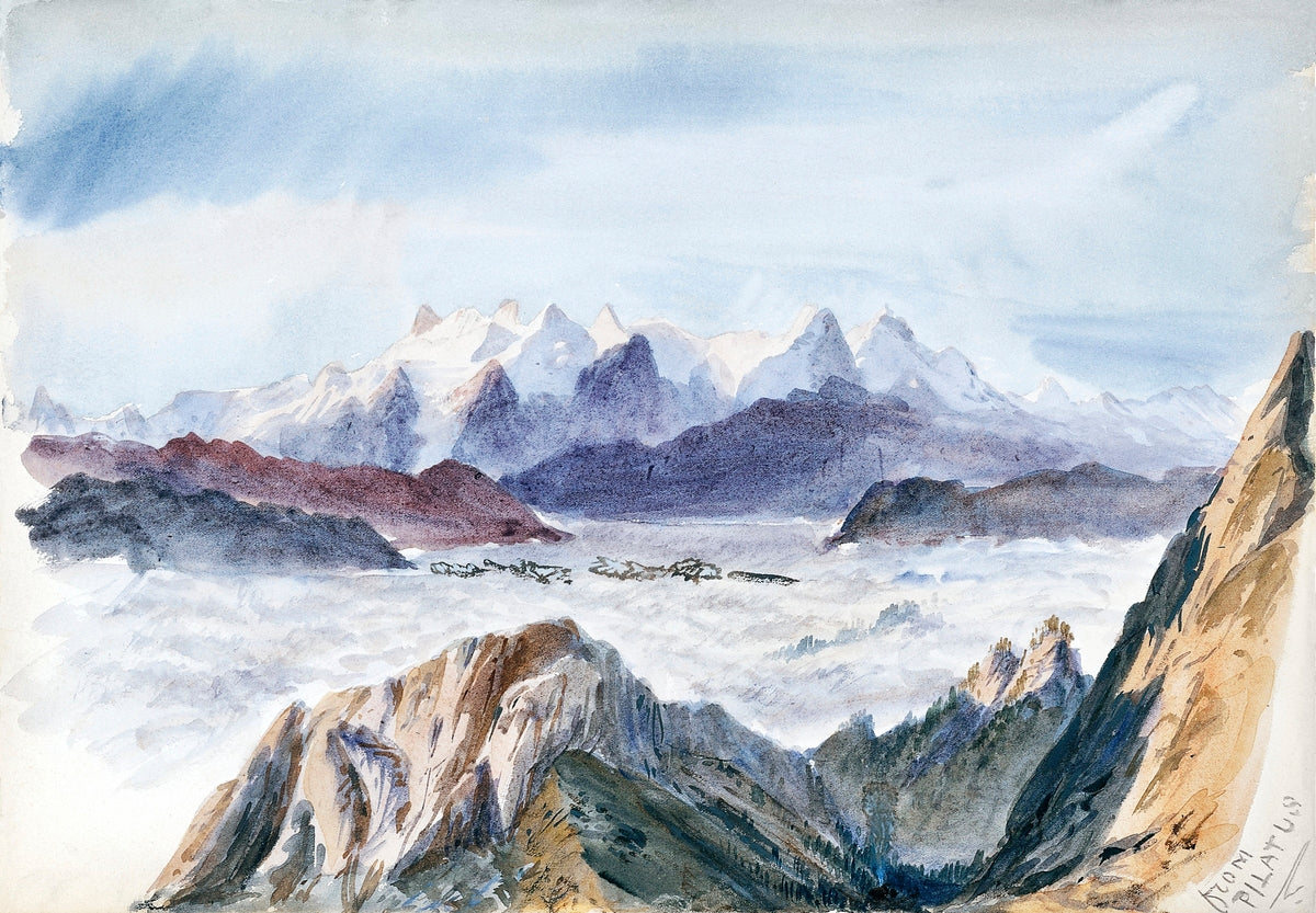 Iselle from Mount Pilatus from Splendid Mountain Watercolours Sketchbook (1870) by John Singer Sargent.