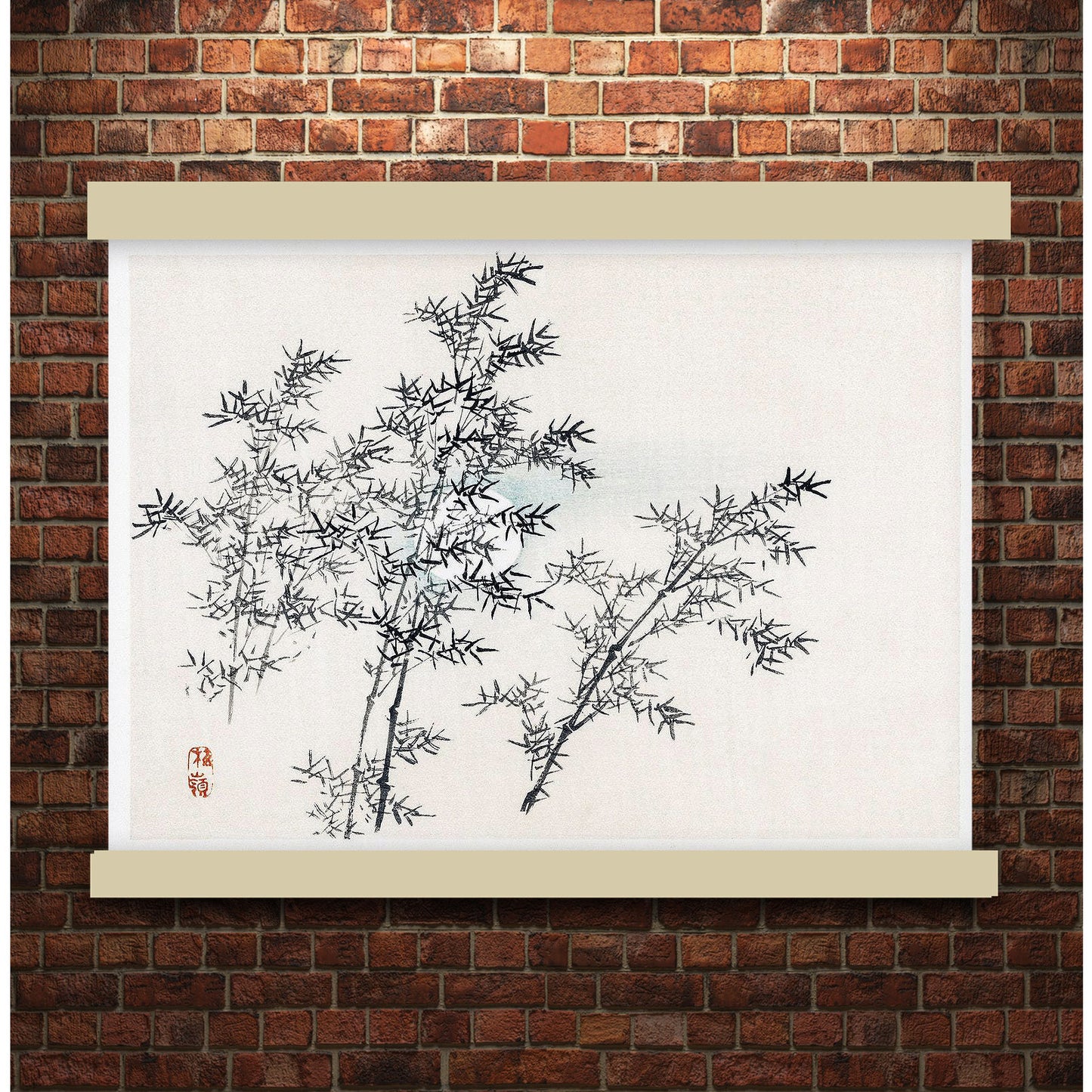 Bamboo by Kōno Bairei (1913) | Hanging Canvas Art | Choice of Board Colors