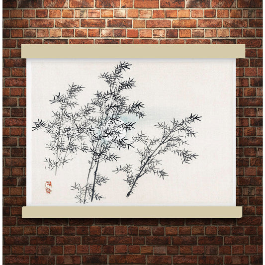 Bamboo by Kōno Bairei (1913) | Hanging Canvas Art | Choice of Board Colors