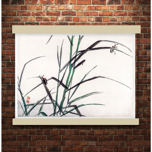 Beetles by Kōno Bairei (1913) | Hanging Canvas Art | Choice of Board Colors