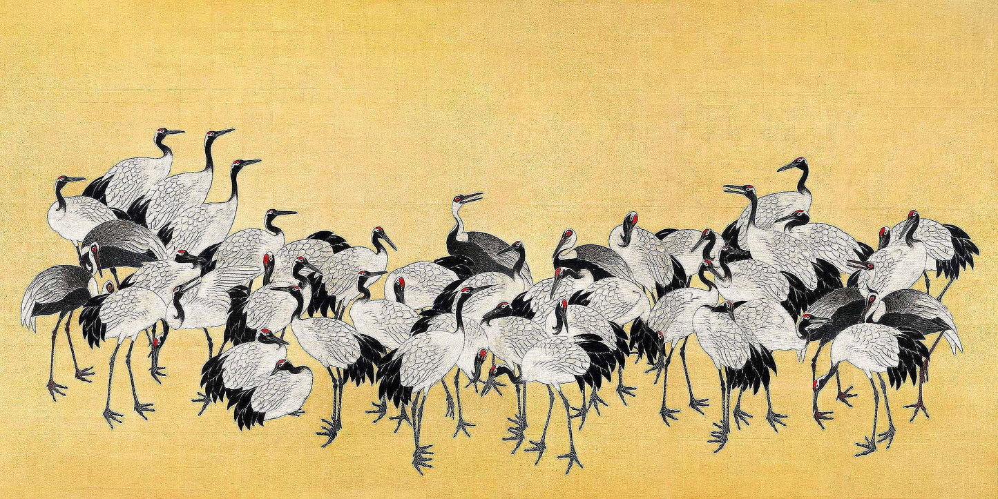 Japanese Group of Cranes